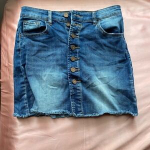 Denim jean skirt